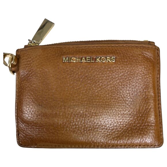 Michael Kors Key Chains Card Wallet Wristlet Leather Gold Tone Lot of 4 items - Picture 4 of 4